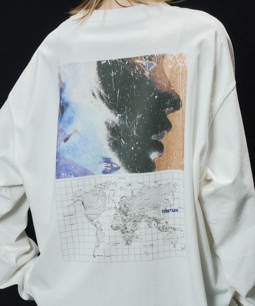 AIVER(アイバー)の「AIVER THE WORLD L/S TEE(Tシャツ/カットソー・メンズ・ブラック/チャコールグレー/オフホワイト・LARGE/MEDIUM/SMALL)」の10枚目の写真