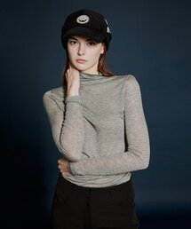 SEE-THROUGH WOOL T-SHIRT - GRAY