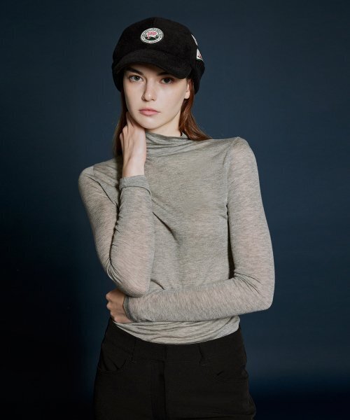 NEU GOLF(エヌイーユーゴルフ)の「SEE-THROUGH WOOL T-SHIRT - GRAY(Tシャツ/カットソー・レディース・その他・LARGE/MEDIUM/SMALL)」の1枚目の写真