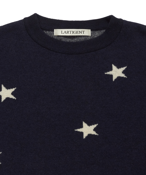 LARTIGENT(ラーティゼン)の「L19 STAR KNIT(NAVY)(ニット/セーター・レディース・その他・FREE)」の3枚目の写真
