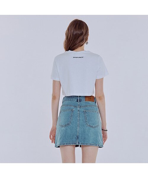DYSFUNCT(ディスファンクト)の「LIPS CROP T-SHIRT (WHITE)(Tシャツ/カットソー・レディース・その他・SMALL/MEDIUM)」の2枚目の写真