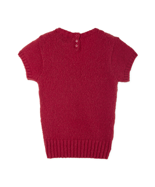 HERETIC(ヘレティック)の「BUTTON V-NECK KNIT / red(ニット/セーター・レディース・その他・FREE)」の3枚目の写真