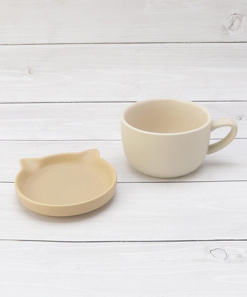 one'sterrace(ワンズテラス)の「◆ポケトル ネコサラマグ 300ml(グラス/マグカップ/タンブラー・レディース・グレー系4/ベージュ系8/ピンク系9・99)」の2枚目の写真