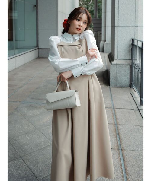 久間田琳加コラボ】シャツベアドッキングワンピース（ワンピース