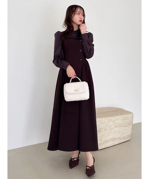 久間田琳加コラボ】シャツベアドッキングワンピース（ワンピース