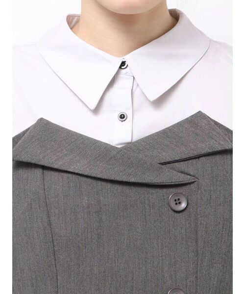 久間田琳加コラボ】シャツベアドッキングワンピース（ワンピース