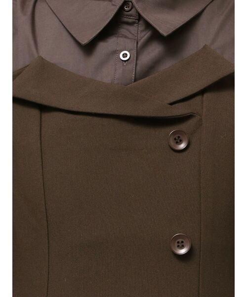 久間田琳加コラボ】シャツベアドッキングワンピース（ワンピース