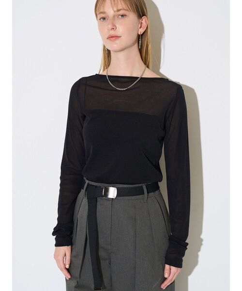 ELENDEEK（エレンディーク）の「SKIN CS（Tシャツ/カットソー・レディース・アイボリー/ブラック/ミント・FREE）」の16枚目の写真