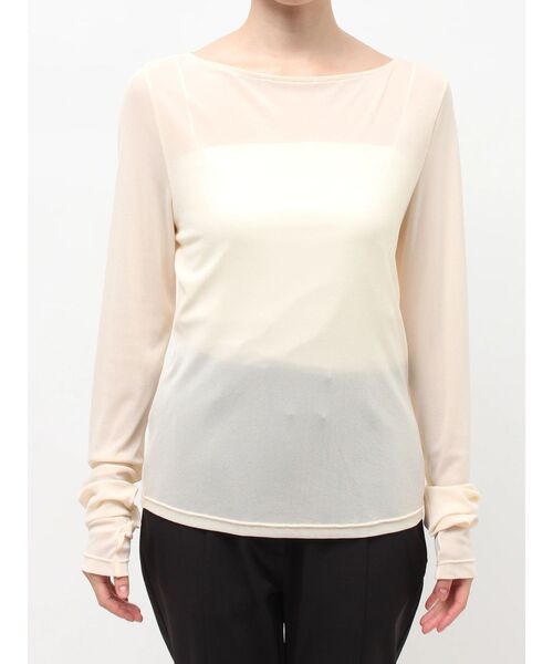 ELENDEEK（エレンディーク）の「SKIN CS（Tシャツ/カットソー・レディース・アイボリー/ブラック/ミント・FREE）」の22枚目の写真