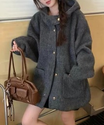 CELENA BEATS（セレナビーツ）の「モコモコ ウールタッチ オーバーサイズ フードコート（ダウンジャケット/コート）」