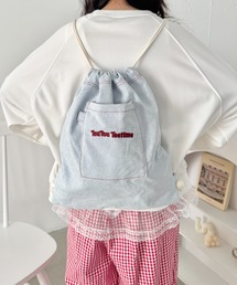 ロゴ刺繍カジュアルナップサック