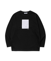 SIGNATURE WRINKLE RAGLAN LONG SLEEVE BLACK WHITE