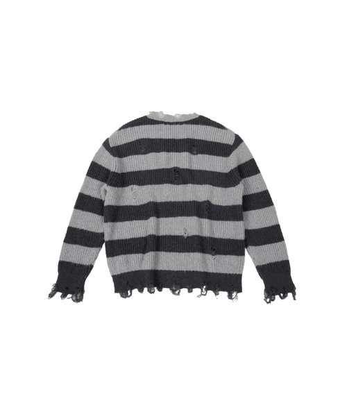 MEA（メア）の「VINTAGE STRIPED WOOL KNIT [GREY]（ニット/セーター・レディース・その他・2/3）」の2枚目の写真