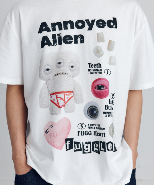 FUGGLER(パグラー)の「パーグラーエイリアンコラージュTシャツ(ホワイト)(Tシャツ/カットソー・メンズ・その他・LARGE/X-LARGE)」の5枚目の写真
