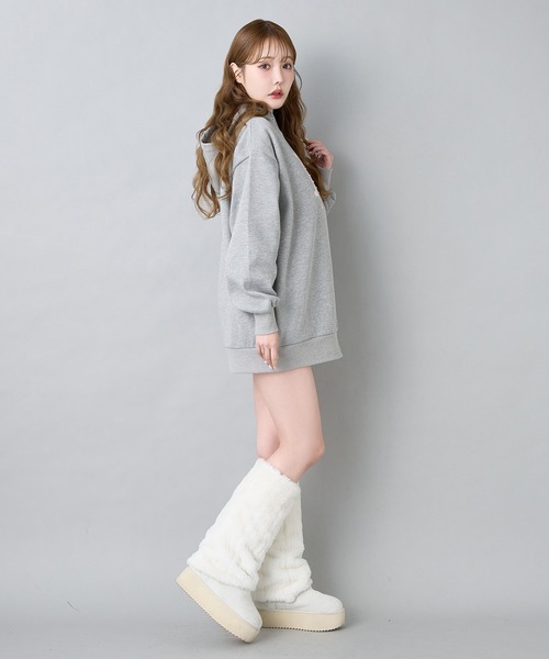 キルティングロゴビッグパーカー（パーカー）｜one after another NICE