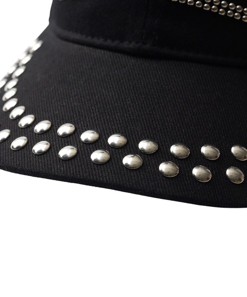 Subciety（サブサエティ）の「Studs logo cap（キャップ・メンズ・オリーブ/ブラック・FREE）」の5枚目の写真