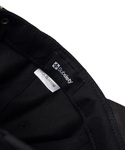 Subciety（サブサエティ）の「Studs logo cap（キャップ・メンズ・オリーブ/ブラック・FREE）」の6枚目の写真