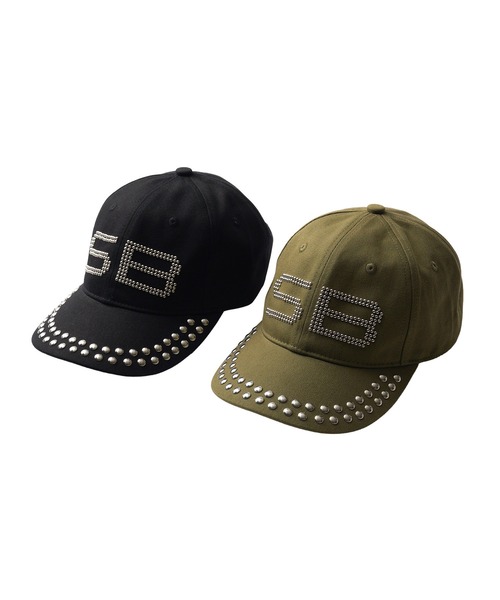 Subciety（サブサエティ）の「Studs logo cap（キャップ・メンズ・オリーブ/ブラック・FREE）」の7枚目の写真