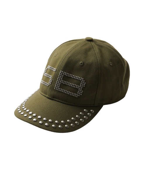 Subciety（サブサエティ）の「Studs logo cap（キャップ・メンズ・オリーブ/ブラック・FREE）」の8枚目の写真
