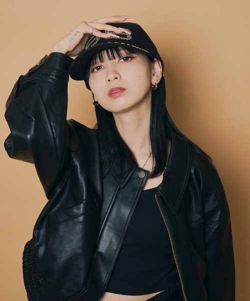 Subciety（サブサエティ）の「Studs logo cap（キャップ・メンズ・オリーブ/ブラック・FREE）」の12枚目の写真