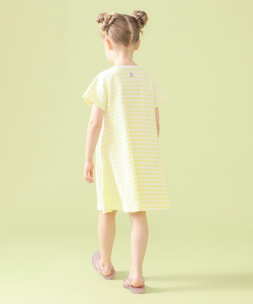 こども ビームス(コドモビームス)の「テレコ ボーダー ワンピース 2026SS(90~140cm)(ワンピース・キッズ・イエロー/サックスブルー/レッド系その他7・140/130/120/110/100/90)」の9枚目の写真