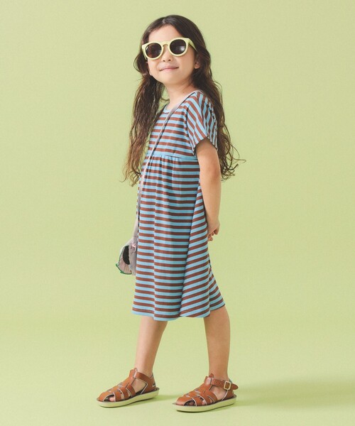 こども ビームス(コドモビームス)の「テレコ ボーダー ワンピース 2026SS(90~140cm)(ワンピース・キッズ・イエロー/サックスブルー/レッド系その他7・140/130/120/110/100/90)」の10枚目の写真