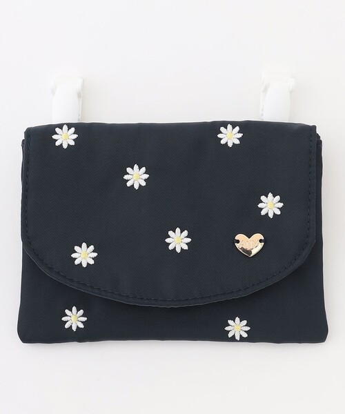 ANY（エニィ）の「総柄刺繍移動ポケット（ショルダーバッグ・キッズ・ネイビー系/ライラック系・F）」の6枚目の写真