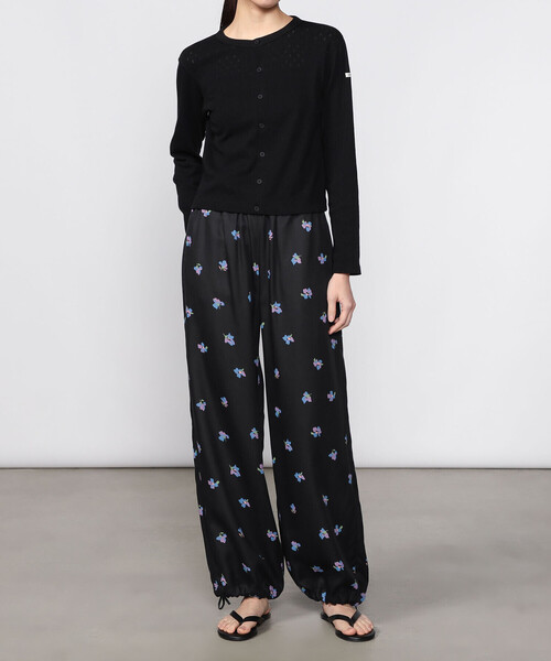 LE GLAZIK（ルグラジック）の「LE GLAZIK | ツイルプリント エラスティックパンツ WOMEN（その他パンツ・レディース・ネイビー/ブラック・36）」の11枚目の写真