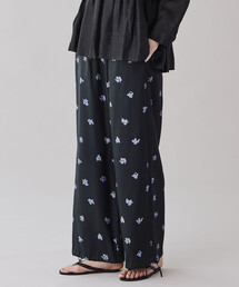 LE GLAZIK | LE GLAZIK | ツイルプリント エラスティックパンツ WOMEN(その他パンツ)