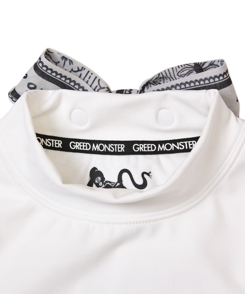 GREED MONSTER(グリードモンスター)の「【GREED MONSTER/グリードモンスター】【LADIES】GREED MONSTER 裏フリースバックリボン長袖モックネックカットソー(Tシャツ/カットソー・レディース・ブラック/ホワイト・SMALL/MEDIUM/LARGE)」の10枚目の写真