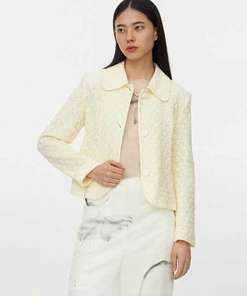 YOUTH(ユース)の「Round-Collar Jacket(その他アウター・レディース・その他・SMALL/MEDIUM)」の1枚目の写真