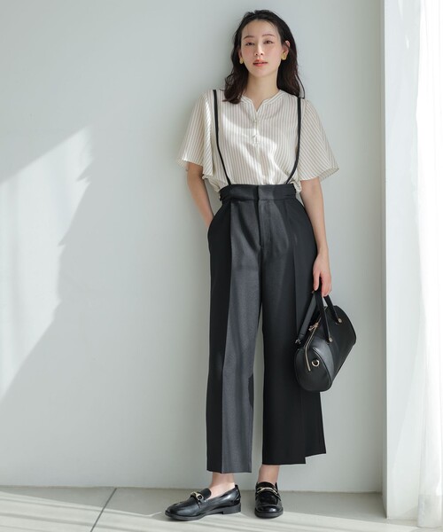 ANY SIS（エニィスィス）の「【2WAY】メタルアクセント ボストンバッグ（ショルダーバッグ・レディース・スカイブルー系9/ブラック系/アイボリー系・F）」の10枚目の写真