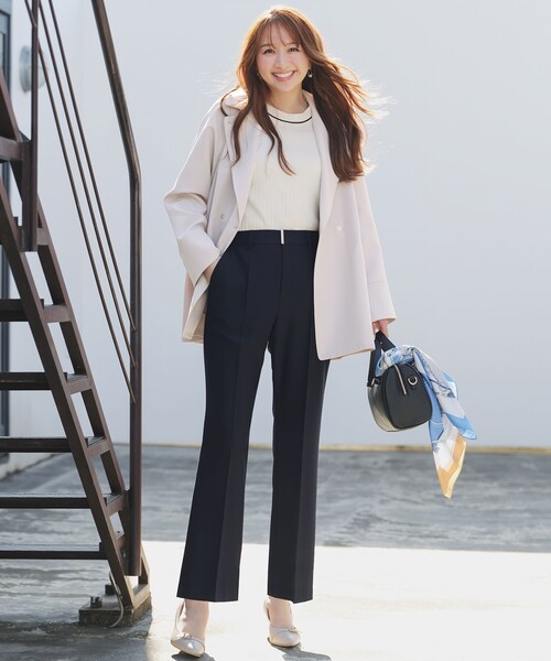 ANY SIS（エニィスィス）の「【2WAY】メタルアクセント ボストンバッグ（ショルダーバッグ・レディース・スカイブルー系9/ブラック系/アイボリー系・F）」の13枚目の写真