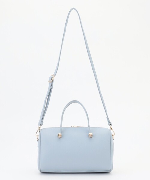 ANY SIS（エニィスィス）の「【2WAY】メタルアクセント ボストンバッグ（ショルダーバッグ・レディース・スカイブルー系9/ブラック系/アイボリー系・F）」の18枚目の写真