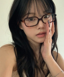 HANGLE EYEWEAR（ハングルアイウェア）の「モノスクエアラインレオパード（メガネ）」