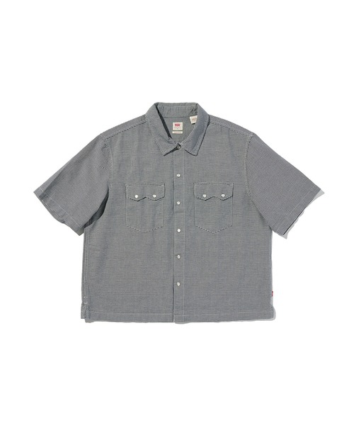 Levi's(リーバイス)の「Levi's/リーバイス ショートスリーブ ボックスウエスタンシャツ(シャツ/ブラウス・メンズ・ブルー・S/M/L/XL)」の4枚目の写真