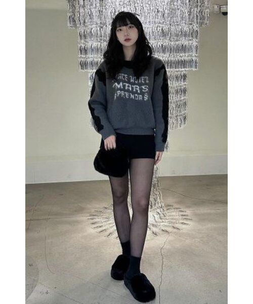 PRENDA(プレンダ)の「MARS SURFACE KNIT BLACK(ニット/セーター・レディース・その他・FREE)」の3枚目の写真