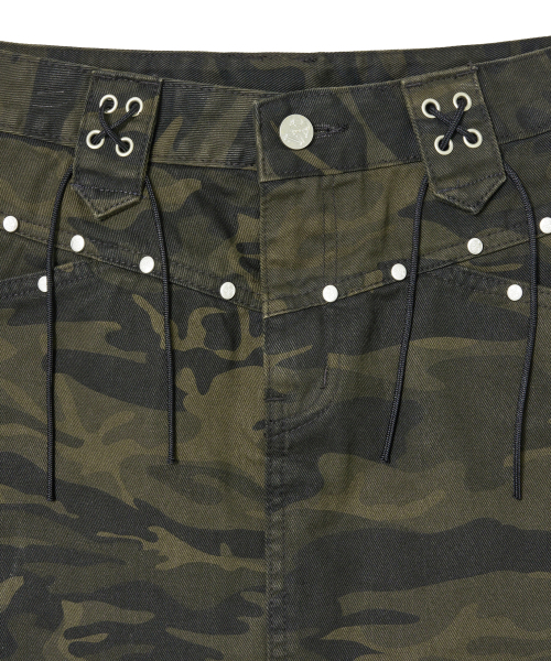 Midnight Move（ミッドナイトムーブ）の「belt skirt (camo)（スカート・レディース・その他・S/M）」の2枚目の写真