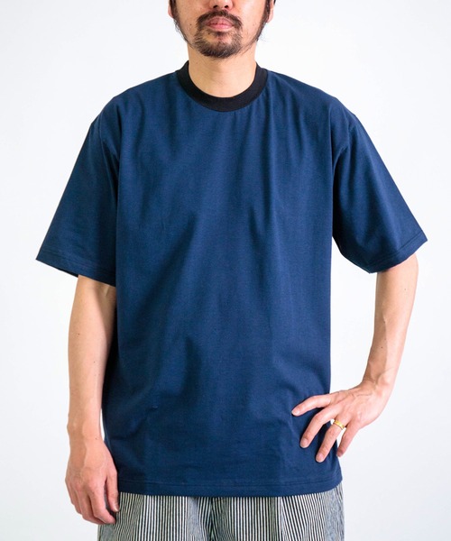 gicipi] CEFALO / クルーネックリラックスフィット リンガーTシャツ