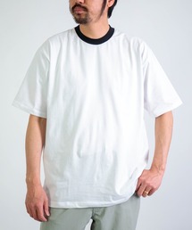 gicipi（ジチピ）の「[gicipi] CEFALO / クルーネックリラックスフィット リンガーTシャツ（Tシャツ/カットソー）」