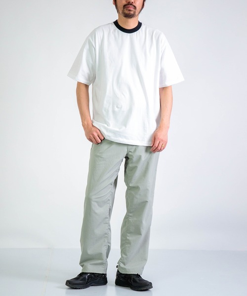 gicipi（ジチピ）の「[gicipi] CEFALO / クルーネックリラックスフィット リンガーTシャツ（Tシャツ/カットソー・メンズ・ネイビー/ホワイト・4/5）」の8枚目の写真