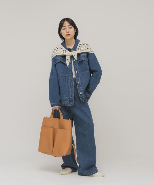 KBF（ケイビーエフ）の「アウトポケットイージーBAG（ショルダーバッグ・レディース・ブラック/キャメル・ONE）」の18枚目の写真