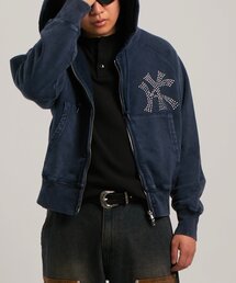 WHO'S WHO gallery | KOOKY'N KYケミカルラインストーンジップパーカー(パーカー)