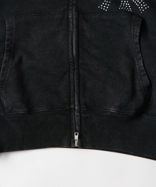 WHO'S WHO gallery（フーズフーギャラリー）の「KOOKY'N KYケミカルラインストーンジップパーカー（パーカー・レディース・ブラック/サックスブルー/ネイビー・SMALL/MEDIUM）」の10枚目の写真