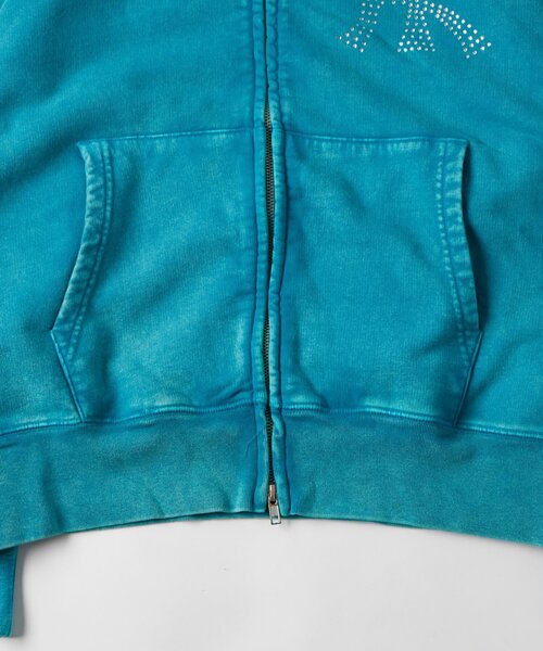 WHO'S WHO gallery（フーズフーギャラリー）の「KOOKY'N KYケミカルラインストーンジップパーカー（パーカー・レディース・ブラック/サックスブルー/ネイビー・SMALL/MEDIUM）」の17枚目の写真