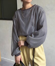 Chez toi（シェトワ）の「透かしロゴシアースウェット（Tシャツ/カットソー・レディース）」