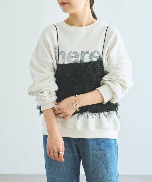 FRIPIER（フリピエ）の「《FRIPIER》チュールファーキャミ（シャツ/ブラウス・レディース・ブラウン/ブラック・FREE）」の10枚目の写真