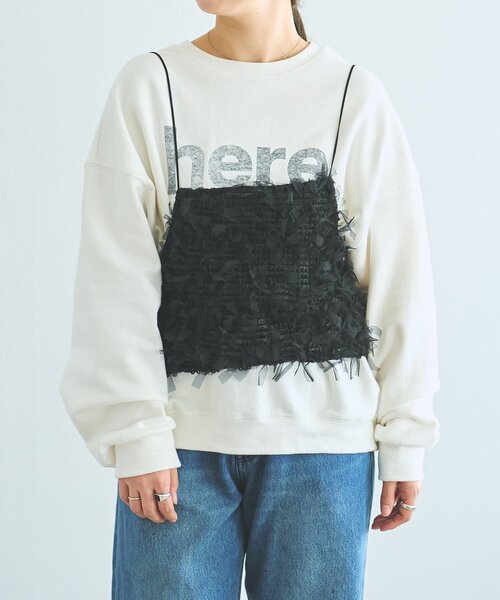 FRIPIER（フリピエ）の「《FRIPIER》チュールファーキャミ（シャツ/ブラウス・レディース・ブラウン/ブラック・FREE）」の14枚目の写真