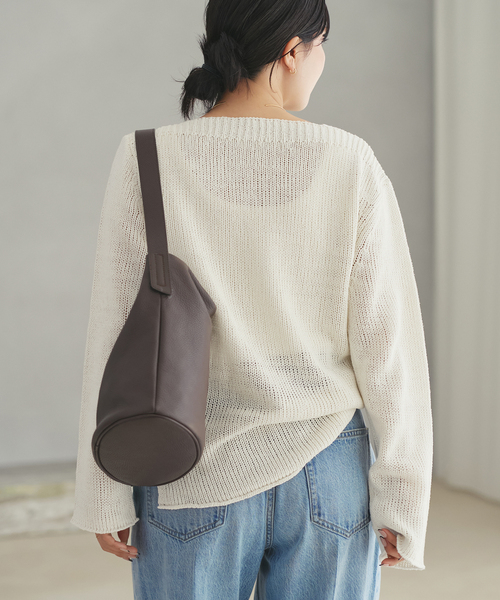 plage（プラージュ）の「Silk lili B/N ニット（ニット/セーター・レディース・イエロー/ブラウン/ホワイト系その他/サックスブルー・FREE）」の15枚目の写真