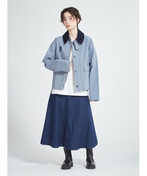 Barbour（バブアー）の「【SPEY / スペイ】ピーチスキン コットン ショートレングスブルゾン（オーバーサイズフィット）（ブルゾン・メンズ・ブラック/ライトブルー/グリーン・SMALL/MEDIUM/LARGE/X-LARGE）」の4枚目の写真